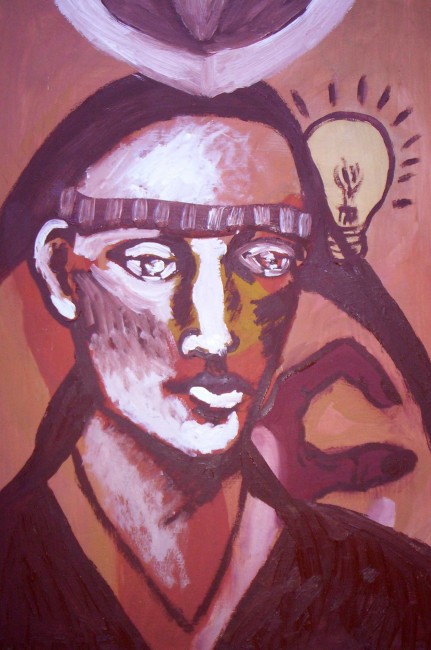 Hombre surreal y metafisico