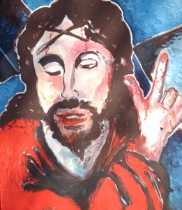 Le Christ poratnt sa croix ( d'apr�s Solario Andr�a )