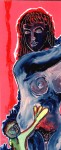 Obras de arte: Europa : Francia : Nord-Pas-de-Calais : LONGUENESSE : Maternit� sur fond rouge