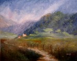 Obras de arte: America : Argentina : Salta : Salta_ciudad : Las nubes que bajan al cerro - Cuesta del Obispo, Salta