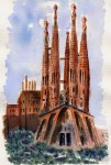 Obras de arte: Europa : Espa�a : Catalunya_Barcelona : Castelldefels : Fachada de la Pasi�n
