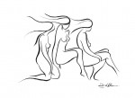 Obras de arte: America : Per� : Lima : chosica : Amigas