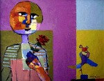 Obras de arte: America : Bolivia : Cochabamba : Cochabamba_ciudad : El ni�o y la rosa