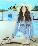 Obras de arte: Europa : Espa�a : Euskadi_�lava : Vitoria : La chica de la pamela