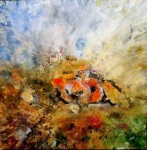 Obras de arte: Europa : Espa�a : Catalunya_Barcelona : llica_d�amunt : DISPERSI� TARONJA