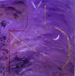 Obras de arte: Europa : Espa�a : Catalunya_Barcelona : Barcelona : perfil humano violeta