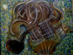 Obras de arte: Europa : Espa�a : Catalunya_Barcelona : BCN : Saxofonista