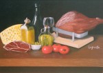 Obras de arte: America : Argentina : Buenos_Aires : La_Plata : Mesa con jam�n