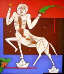 Obras de arte: America : Cuba : Ciudad_de_La_Habana : San_Miguel_del_Padr�n : Final del Centauro(Homehaje a Jose Bedia)