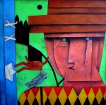 Obras de arte: America : Cuba : Ciudad_de_La_Habana : San_Miguel_del_Padr�n : Arlequin topical