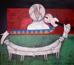 Obras de arte: America : Cuba : Ciudad_de_La_Habana : San_Miguel_del_Padr�n : El ojo del amo (Homenaje a Chagall)