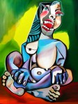 Obras de arte: Europa : Espa�a : Andaluc�a_M�laga : Ronda : MUJER LASCIVA