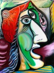 Obras de arte: Europa : Espa�a : Andaluc�a_M�laga : Ronda : LA MANIFESTANTE