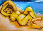 Obras de arte: Europa : Espa�a : Andaluc�a_M�laga : Ronda : DESNUDO AMARILLO