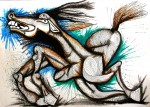Obras de arte: Europa : Espa�a : Andaluc�a_M�laga : Ronda : GALOPE FRENETICO