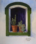 Obras de arte: Europa : Espa�a : Catalunya_Tarragona : Reus : En la Ventana, Lola Abuanza Tarduchy