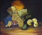 Obras de arte: Europa : Espa�a : Arag�n_Zaragoza : zaragoza_ciudad : Bodegon uvas y membrillos