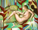 Obras de arte: Europa : Espa�a : Catalunya_Tarragona : L-ARBO� : LEDA I EL SIGNE SEGONS MIQUEL ANGEL