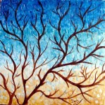 Obras de arte: Europa : Espa�a : Andaluc�a_M�laga : malaga : RAMAS SOBRE AZULES