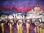 Obras de arte: America : Argentina : Buenos_Aires : Ciudad_de_Buenos_Aires : Anochecer en Roma