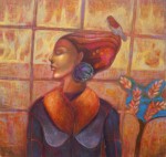 Obras de arte: America : Per� : La_Libertad-Peru : Trujillo,_trujillo : Mujer so�adora