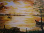 Obras de arte: Europa : Espa�a : Catalunya_Tarragona : Reus : Bahia de los muelles, Patrice A. Blanco, Argentina