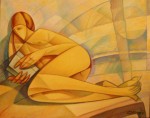 Obras de arte: Europa : Espa�a : Catalunya_Tarragona : Reus : Lectora en la playa, Carlos Cosme