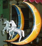 Obras de arte: Europa : Espa�a : Catalunya_Barcelona : Badalona : cabalgata c�smica