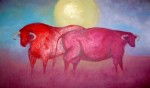 Obras de arte: America : M�xico : Mexico_Distrito-Federal : miguel_hidalgo : Pareja bajo la luna