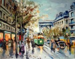 Obras de arte: America : Argentina : Buenos_Aires : Ciudad_de_Buenos_Aires : Boulevard de la Madeleine - Belle Epoque