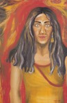 Obras de arte: America : Argentina : Buenos_Aires : Ciudad_de_Buenos_Aires : Autorretrato con pelo violeta