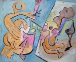 Obras de arte: Europa : Espa�a : Principado_de_Asturias : Gij�n : Pintora pintando