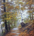 Obras de arte: Asia : Israel : Haifa : HAIFA_ISRAEL : Morning in wood.