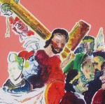 Obras de arte: Europa : Francia : Nord-Pas-de-Calais : LONGUENESSE : Le portement de croix ( d'apr�s J�r�me Bosch )