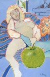 Obras de arte: Europa : Francia : Nord-Pas-de-Calais : LONGUENESSE : Nu � la pomme