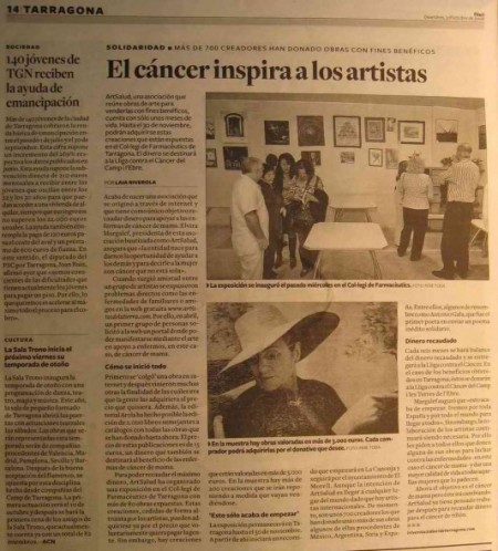 EXPOSICION BENÉFICA CONTRA EL CANCER DE MAMA