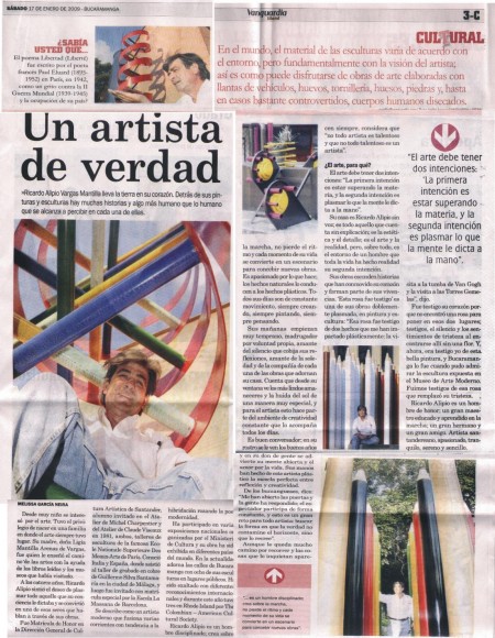PARTE DE LA HISTORIA .Vanguardia Liberal.Bucaramanga.17.01.09