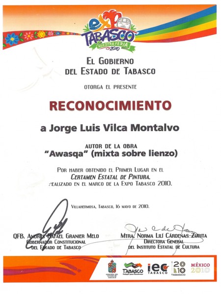 Concurso Estatal de Pintura Expo Tabasco 2010