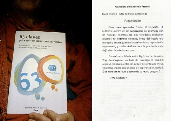 SEGUNDO PREMIO en el “PRIMER CERTAMEN INTERNACIONAL MUNDOPALABRAS DE MICRORRELATOS"
