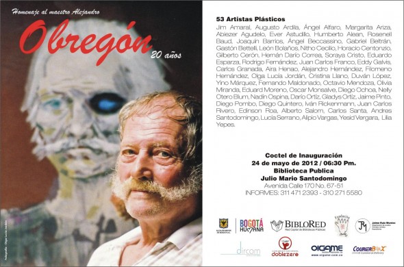 *Homenaje al maestro Alejandro Obregón 20 años.