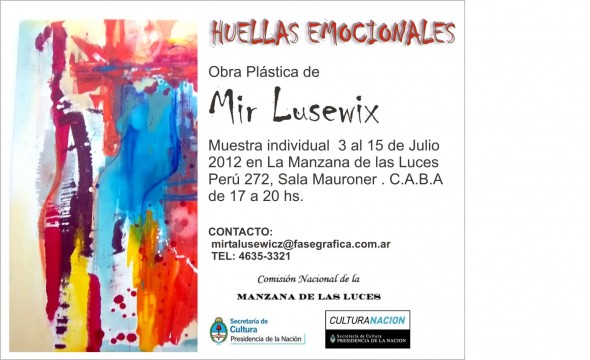 MUESTRA INDIVIDUAL 2012