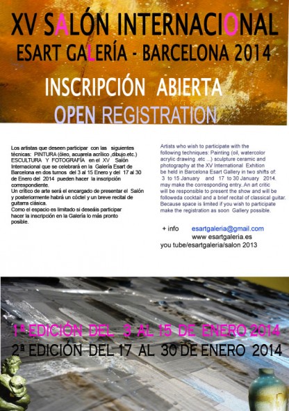 XV Salón Internacional 2014 Esart Galería