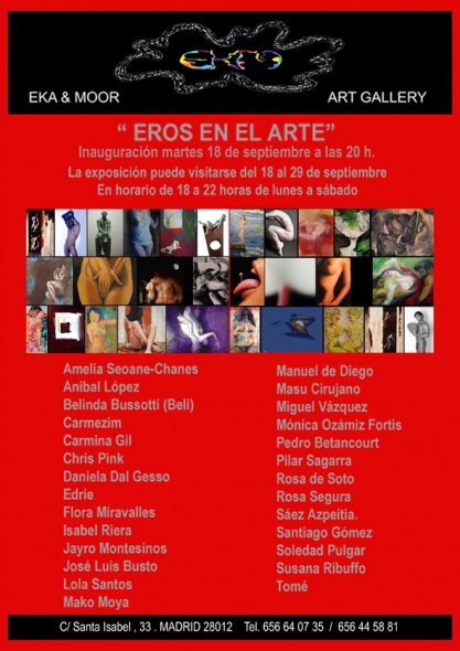 Invitación Inauguración EROS EN EL ARTE