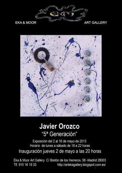 inauguración de la exposición del artista Javier Orozco