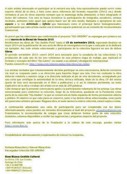 A los artistas peruanos chiolenos y boliviano IMPORTANTE!