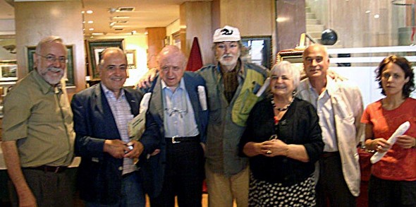 Pilarín Bayés con Josep Puigmartí - Sitges, Hotel Estela Barcelona