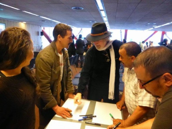 Puigmarti en el CCIB - Taller de Arte Solidario con Fundació Trinijove