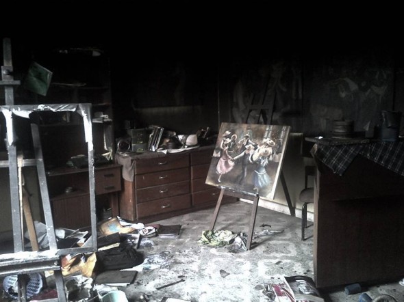 Hubo un incendio en mi taller