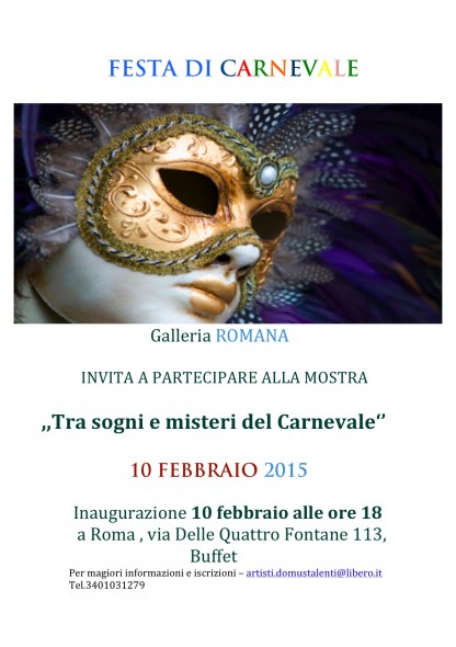 TRA SOGNI E MISTERI DEL CARNEVALE