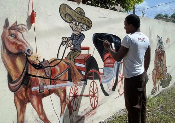 Noveles pinceles dibujan su ciudad